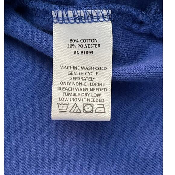 Denim & Co. Women's Long Sleeve Soft Cozy Velour Cowl Neck Tunic Top Blue Medium - Picture 5 of 7